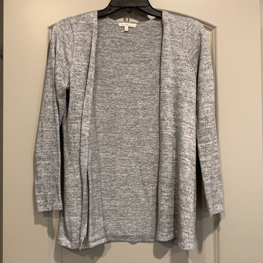 Gray cardigan